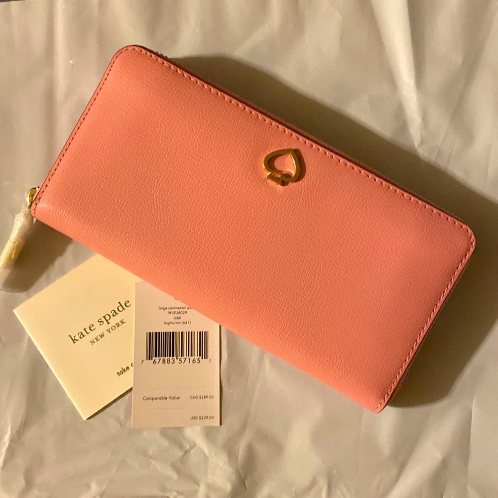 Light Pink Kate Spade wallet - brand new with tags
